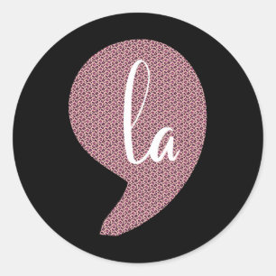 Sticker Rond Comma La Womens Kamala Harris Wheimer 2024 Préside