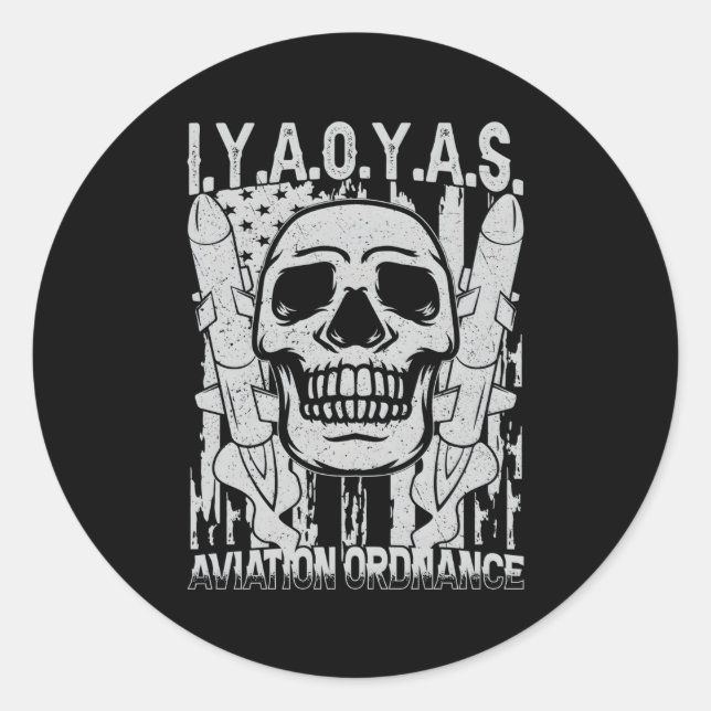 Sticker Rond Commande d'aviation Iyaoyas (Devant)