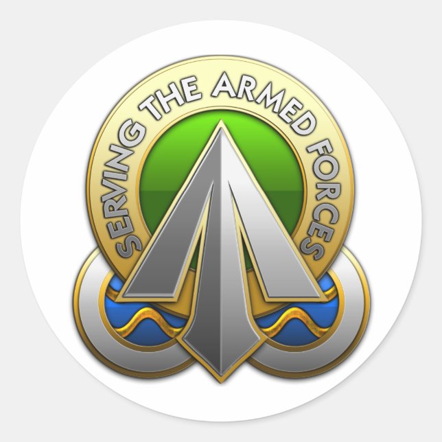 Sticker Rond Commande de déploiement et de distribution de surf (Devant)