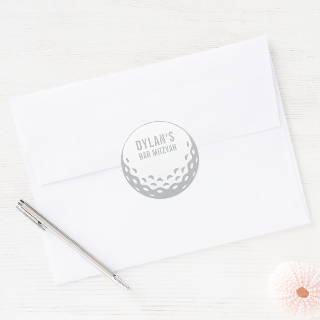 Sticker Rond COMMANDE D'IMPRESSION enveloppe faveur de fête sce (Enveloppe)