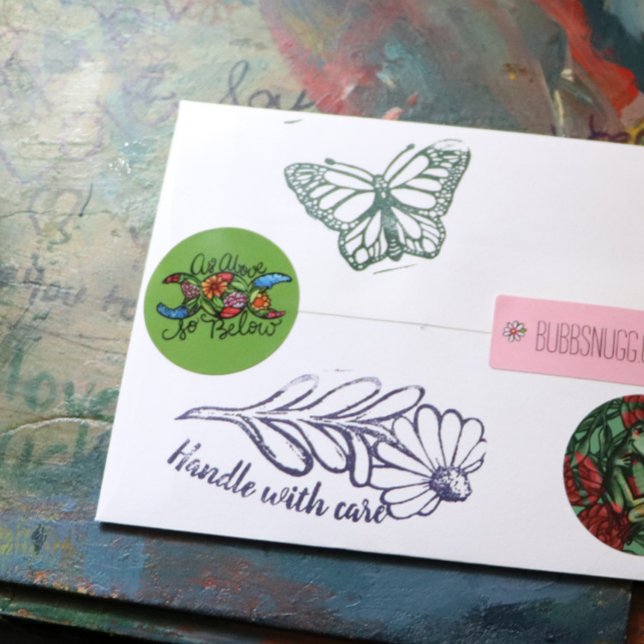 Sticker Rond Comme Ci-Dessous Triple Moon (Créateur téléchargé)