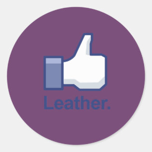 Sticker Rond Comme du cuir