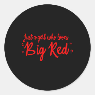 Sticker Rond Comme Juste Un Qui Aime Le Gros Soda Rouge