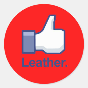 Sticker Rond Comme le cuir