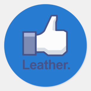 Sticker Rond Comme le cuir