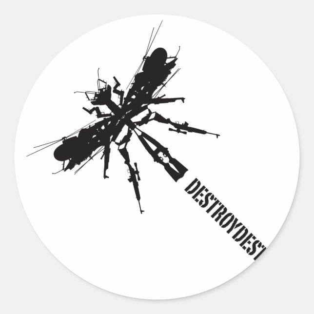 Sticker Rond Comme les insectes 5 (Devant)