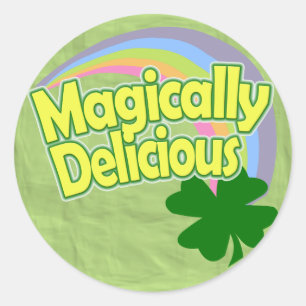 Sticker Rond Comme par magie délicieux