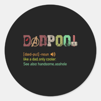 Sticker Rond Comme Un Père Mais Seulement Glacière Fête des pèr