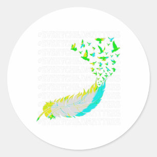 Sticker Rond Commémoration De L'École I Les Enfants comptent I 