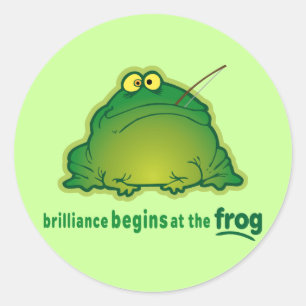 Sticker Rond Commencer À La Plaisanterie De L'Orchestre Funny D