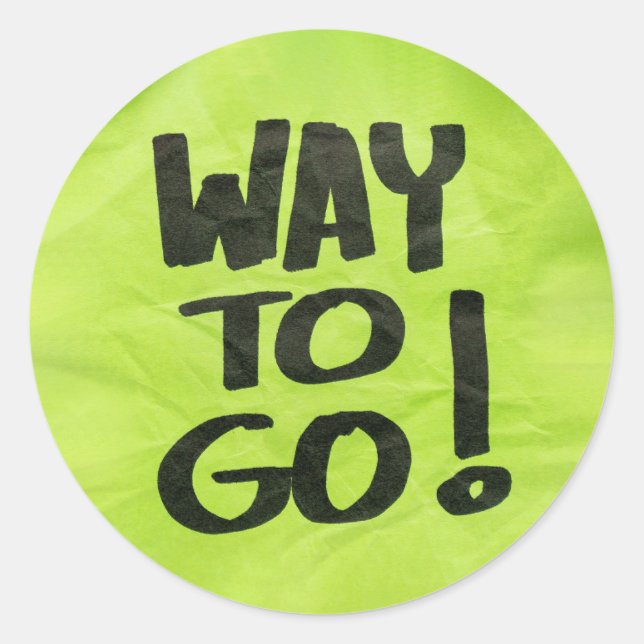 Sticker Rond Comment aller Reconnaissance Louange positive pour (Devant)