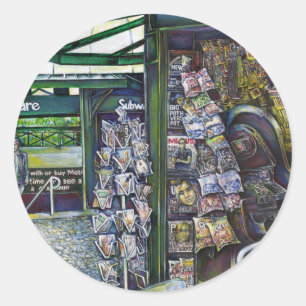 Sticker Rond Comment Est-Ce Qu'Une Image, Sans imagination ?