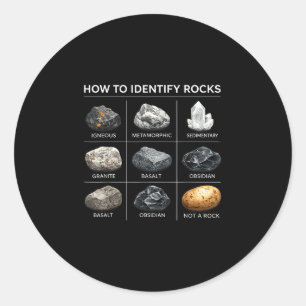 Sticker Rond Comment identifier les roches géologie amateur min