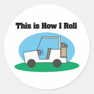 Sticker Rond Comment je roule (Golf Cart)