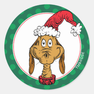 Sticker Rond Comment le Grinch a volé Noël Max est gentil