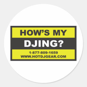 Sticker Rond Comment ma danse