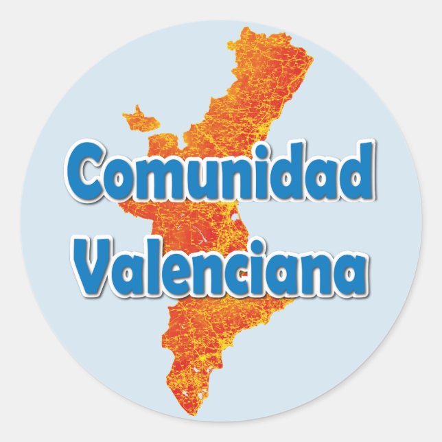 Sticker Rond Communauté valencienne (Devant)