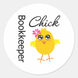 Sticker Rond Commutateur Chick