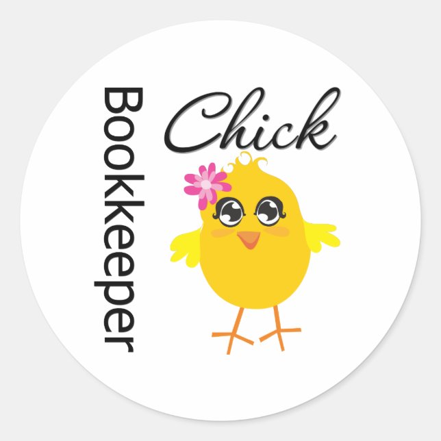 Sticker Rond Commutateur Chick (Devant)