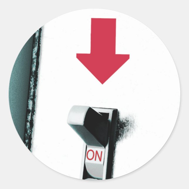 Sticker Rond Commutateur lumineux (Devant)