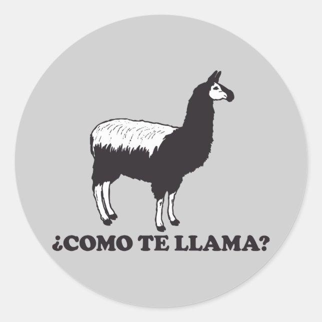Sticker Rond Como Te Llama (Devant)