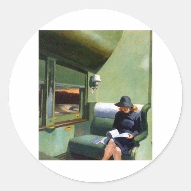 Sticker Rond Compartment C Car Edward Hopper (Devant)