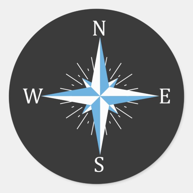 Sticker Rond Compas éolien (Devant)