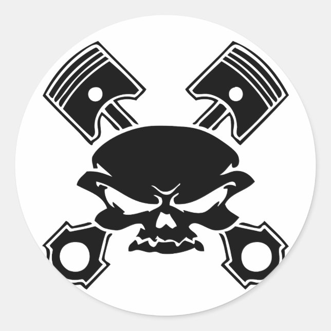 STICKER ROND COMPÉTENCES ET PISTONS (Devant)