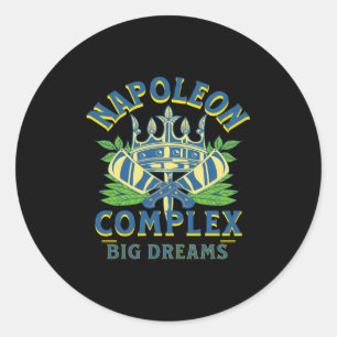 Sticker Rond Complexe de Napoléon Grands Rêves Court Gras Royal