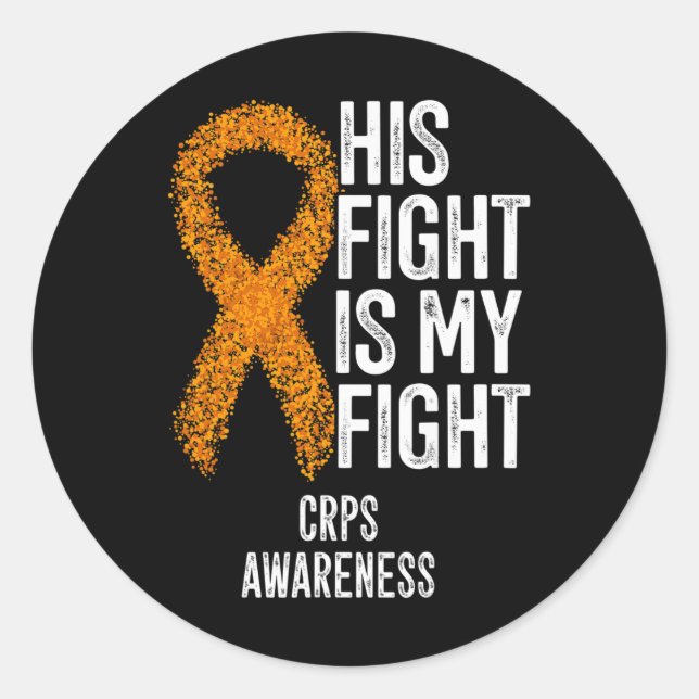 Sticker Rond Complexe Syndrome Régional De Douleur Sa Lutte Est (Devant)