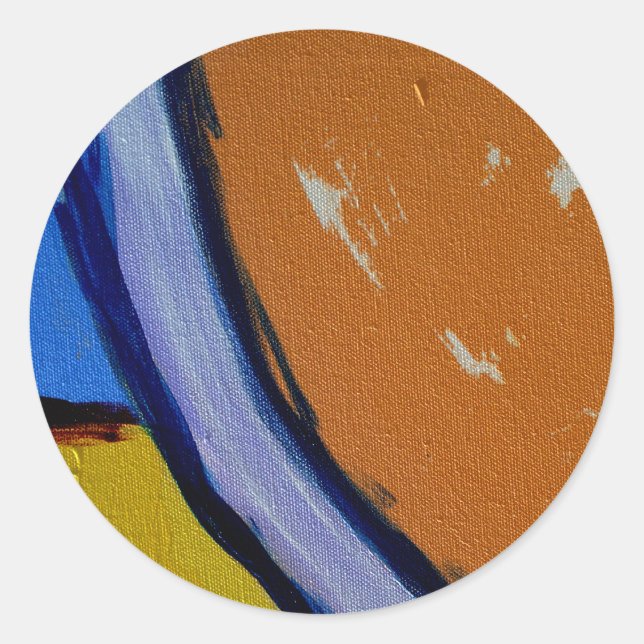 Sticker Rond Composition #1A par Michael Moffa (Devant)