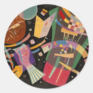 Sticker Rond Composition Kandinsky 10 Peinture Abstraite