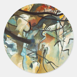Sticker Rond Composition Kandinsky V Peinture Abstraite