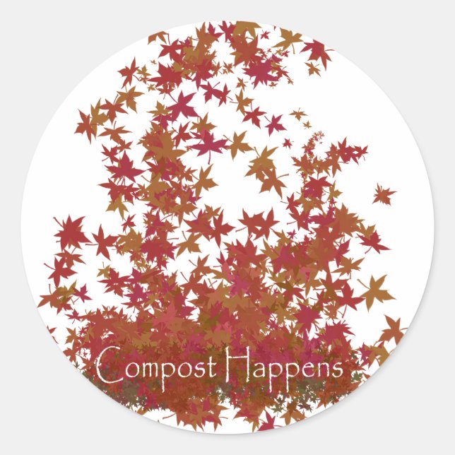 Sticker Rond Compost se produit (Devant)