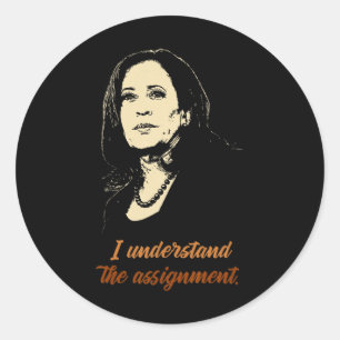 Sticker Rond Comprendre l'ignorance - Kamala Harris 2024 Ellist