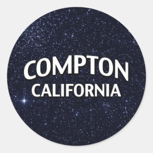 Sticker Rond Compton la Californie