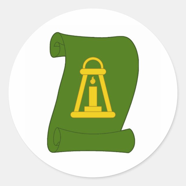 Sticker Rond Comté de Baile na Scolairi Insigne de la populatio (Devant)