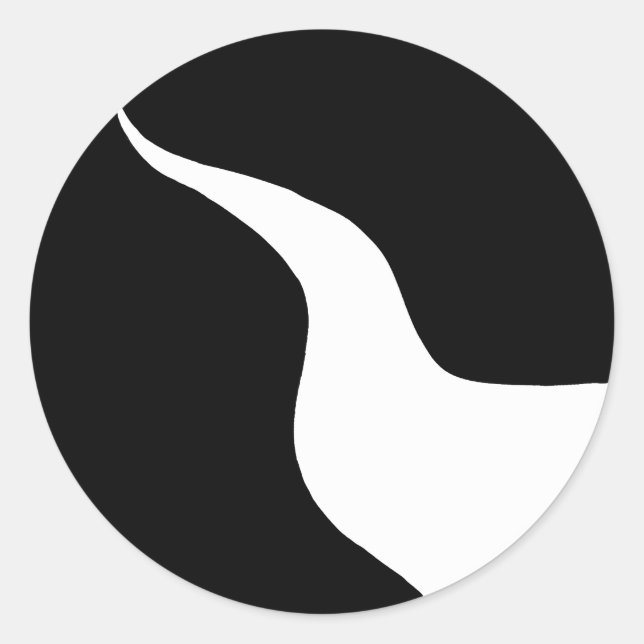 Sticker Rond Comté de Dark River Populace Badge (Devant)