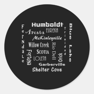 Sticker Rond Comté de Humboldt