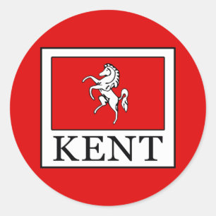 Sticker Rond Comté de Kent