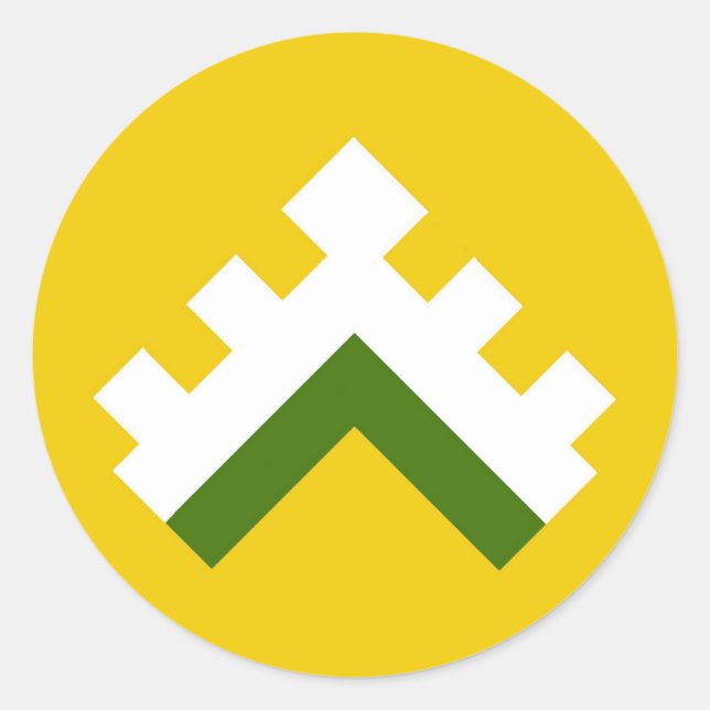 Sticker Rond Comté de l'insigne de la population de Hartwood (Devant)