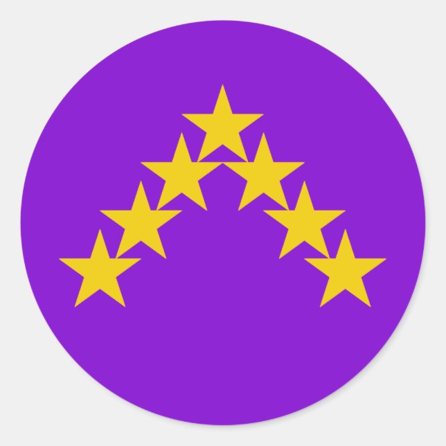 Sticker Rond Comté de Mynydd Seren Populace Badge (Devant)