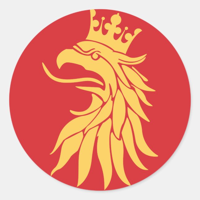 Sticker Rond Comté de Scania (Skåne) (Devant)