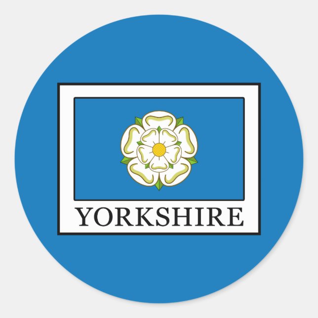 Sticker Rond Comté de Yorkshire (Devant)