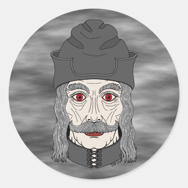Sticker Rond Comte Dracula 2026 (Devant)