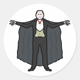 Sticker Rond Comte Dracula Vampire