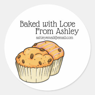 Sticker Rond Concepteur de muffins au chocolat