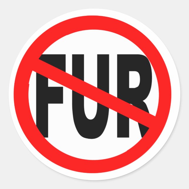 Sticker Rond Conception anti-fourrure (Devant)