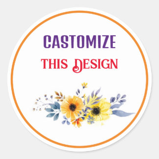 Sticker Rond Conception classique d'autocollants ronds