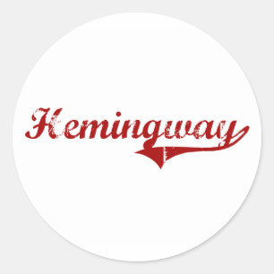 Sticker Rond Conception classique de Hemingway la Caroline du